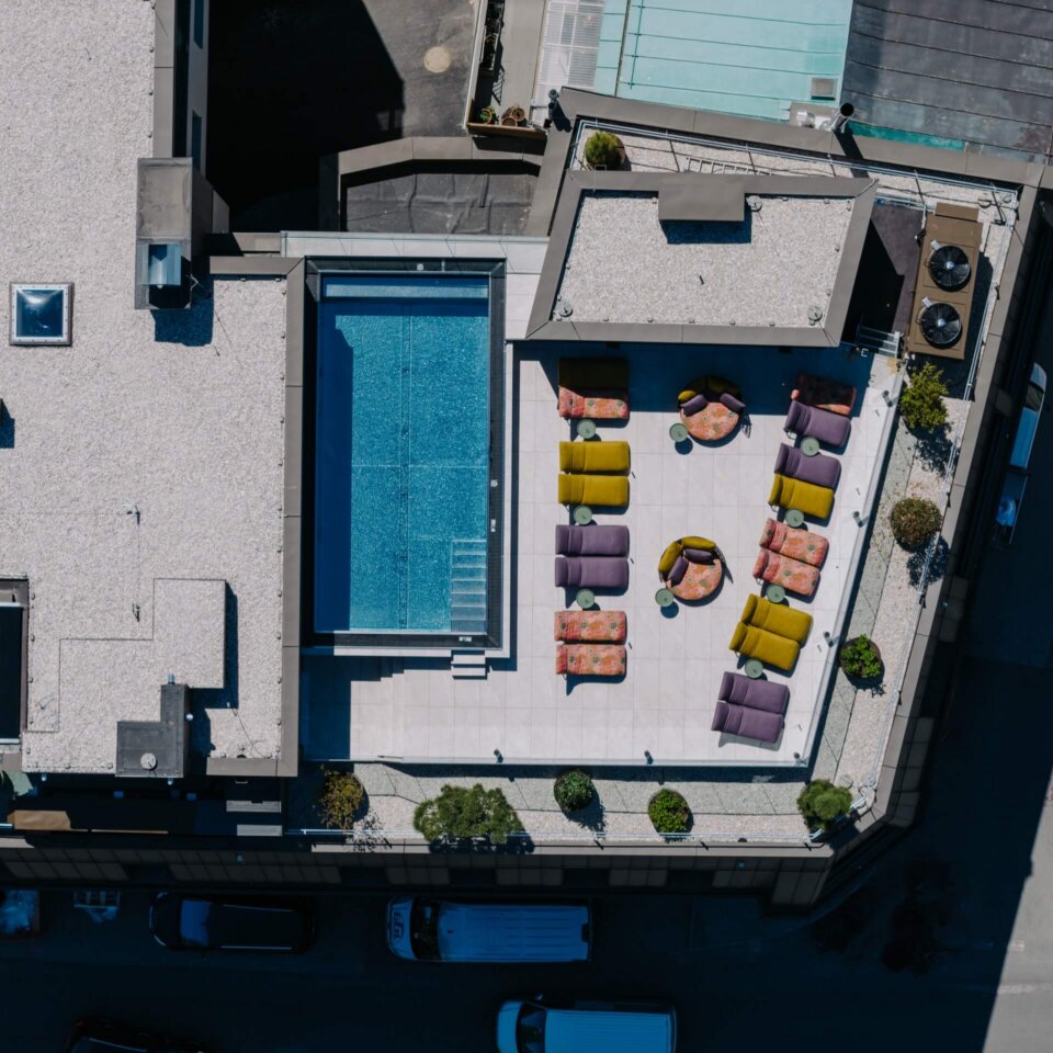 Rooftop-Pool im noa Schladming