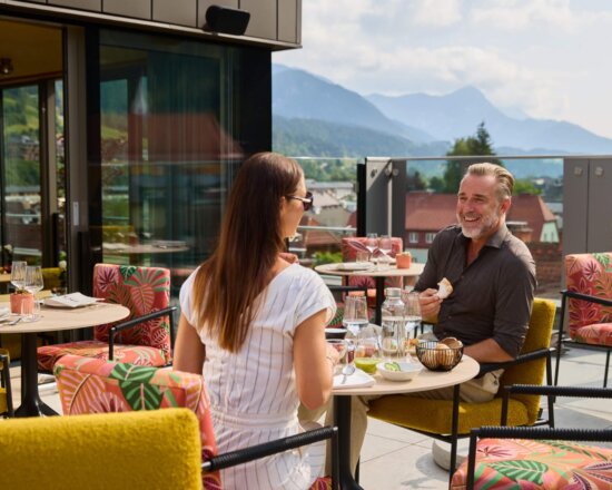 Rooftop Terrasse im nōa Schladming